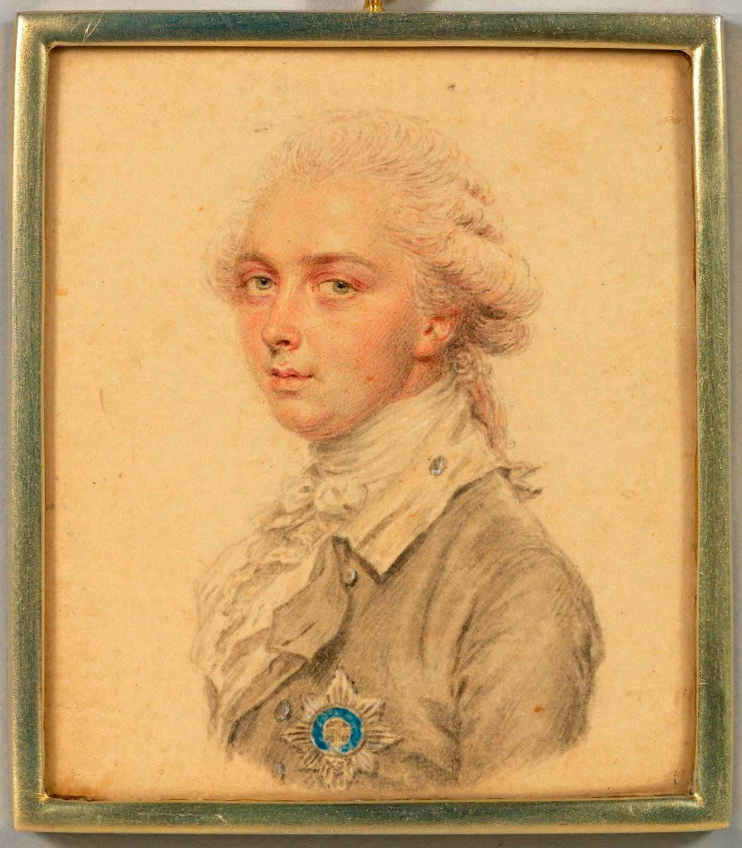 OldPortraiture's tweet photo. Born #OnThisDay in 1762: #GeorgeIV, #King of the #UnitedKingdom (1762-1830)
#Portrait when #PrinceofWales by John #Smart (1742/3-1811), ca.1783
#BritishRoyalty #Hanover #miniature #JohnSmart #BritishArt #Portraiture
#RoyalCollection https://t.co/YmMZhh9jwb