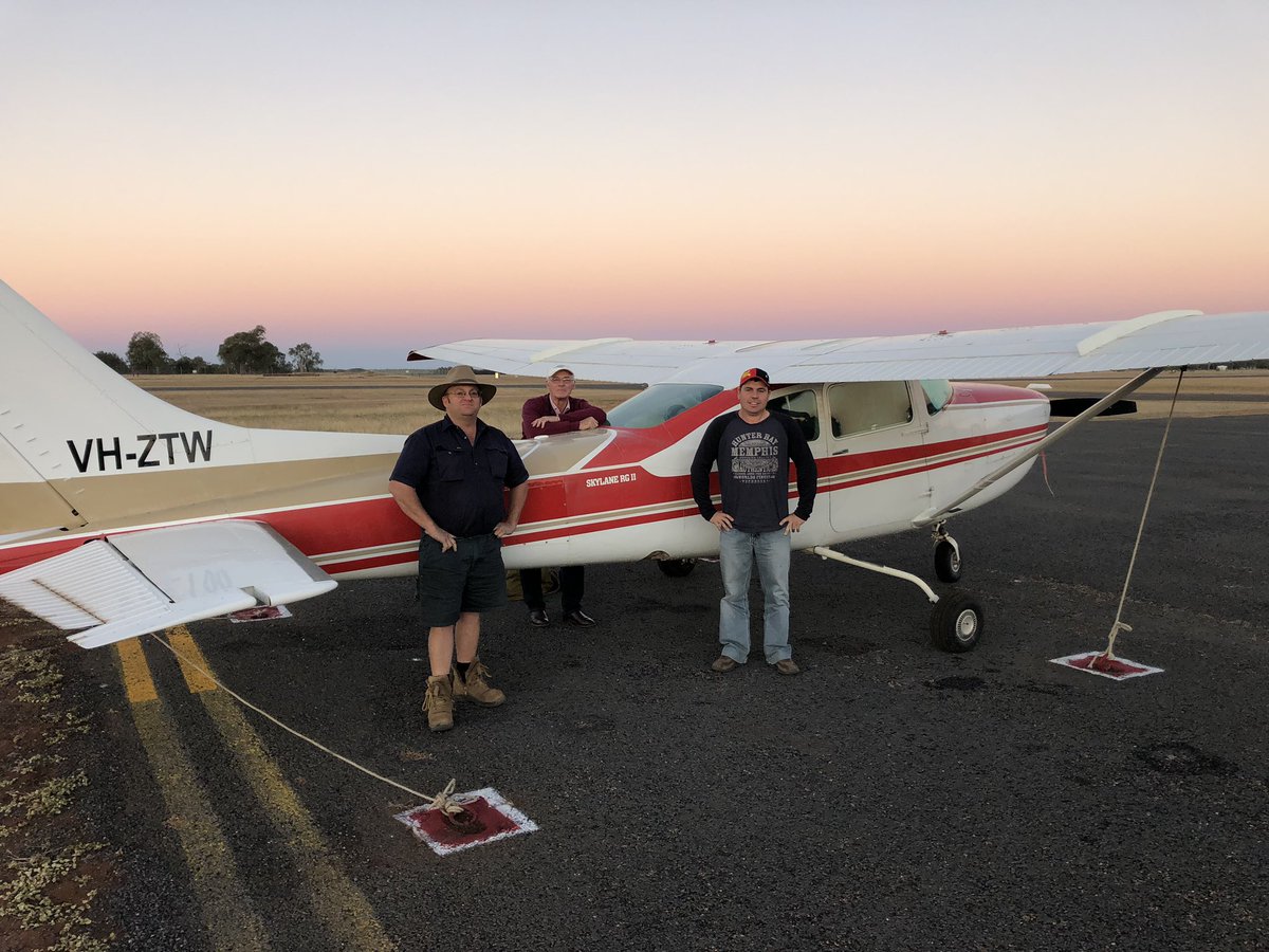 lockrey_tony's tweet photo. #Weedsmart week in Emerald this week. Lots to learn from those that are innovating. Smooth flight up, nice to see some green crops and water in CQ. https://t.co/M80ZjHSP27