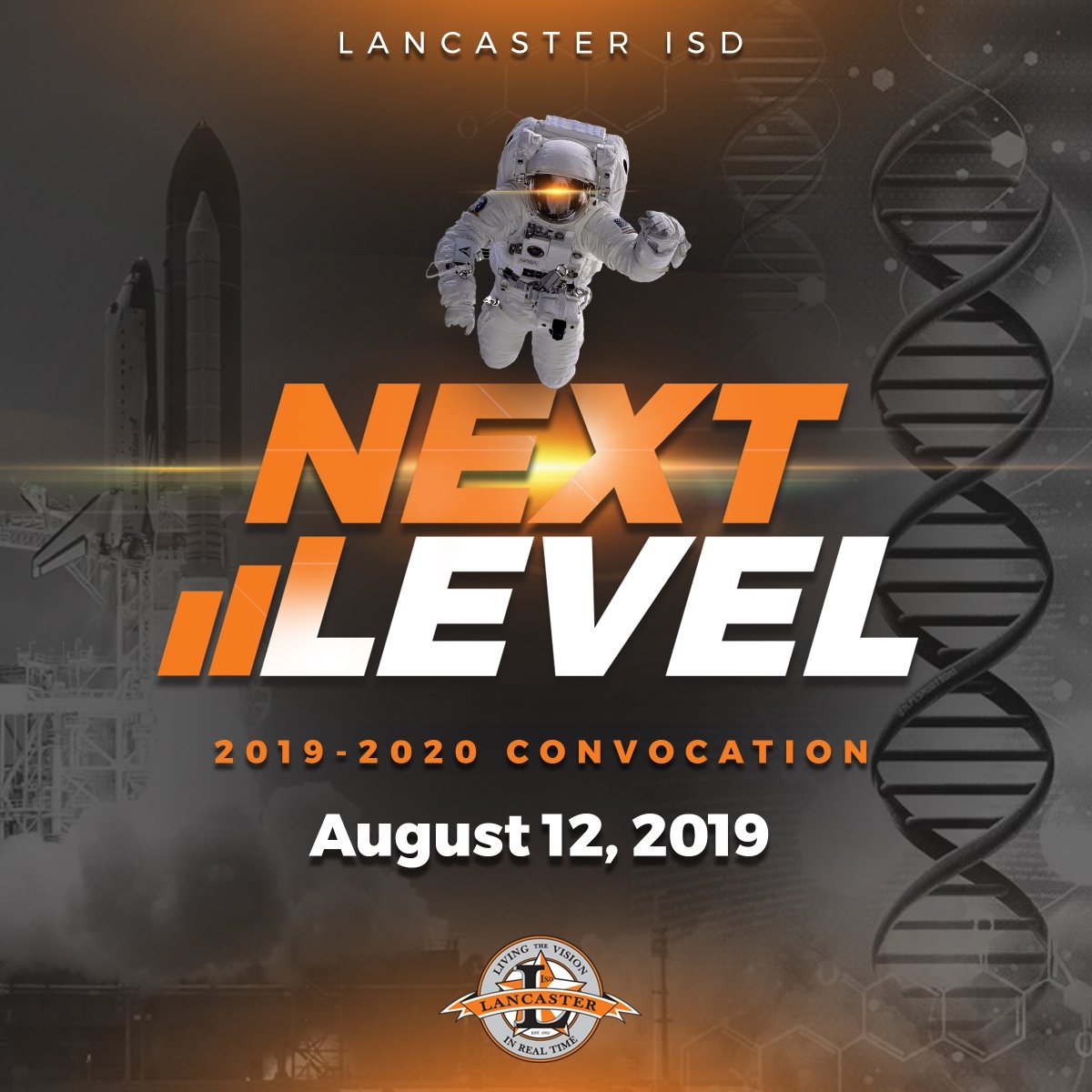 sonjaabrown's tweet photo. Good morning, @LancasterISD! Are you ready? Today is the day.  Doors open at at 12:30 and trust me, you want to be in your seats by 12:50. 🧡🖤 #NextLevel #LISDNextLevel #Convocation19 #WEBONextLevel https://t.co/a7p0qFSWtJ