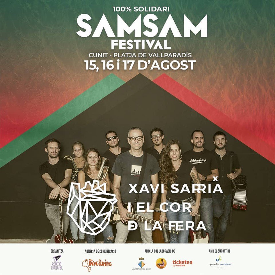 PropagandaPFet's tweet photo. La platja de #Vallparadis es converteix aquesta nit en el millor escenari: i és que @xavisarria i El Cor de la Fera hi seràn avui al #SamSamFestival🔥💥👏 https://t.co/9Hso0ususy