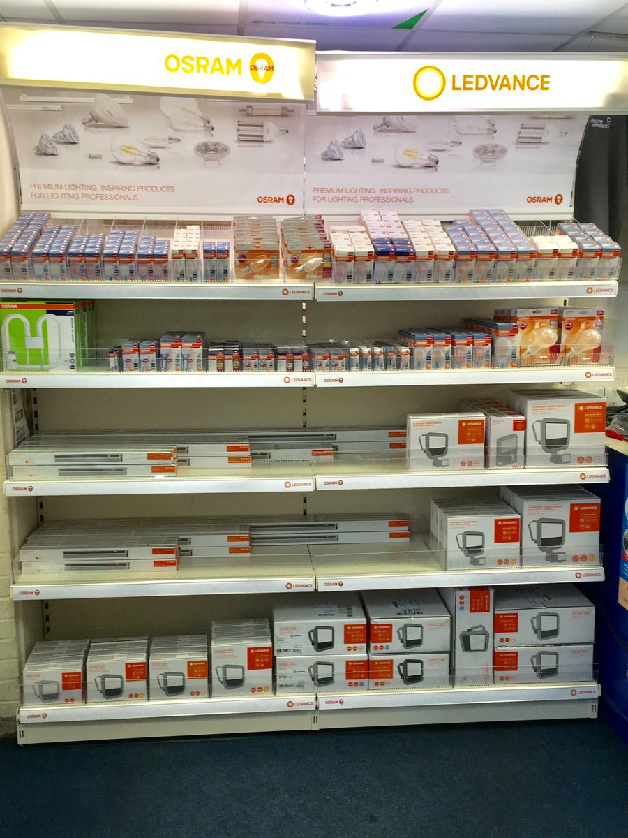 eyreelliston's tweet photo. Maidstone branch stocking a wide and extensive range of Ledvance LED lamps, under cupboard fittings and floodlights.
Contact Maistone branch for our special offers on these products.
https://t.co/Nb6Lq6xBBI
#eegroup #maidstone #ledvance #lighting #floodlights https://t.co/B4ThZw0ofz