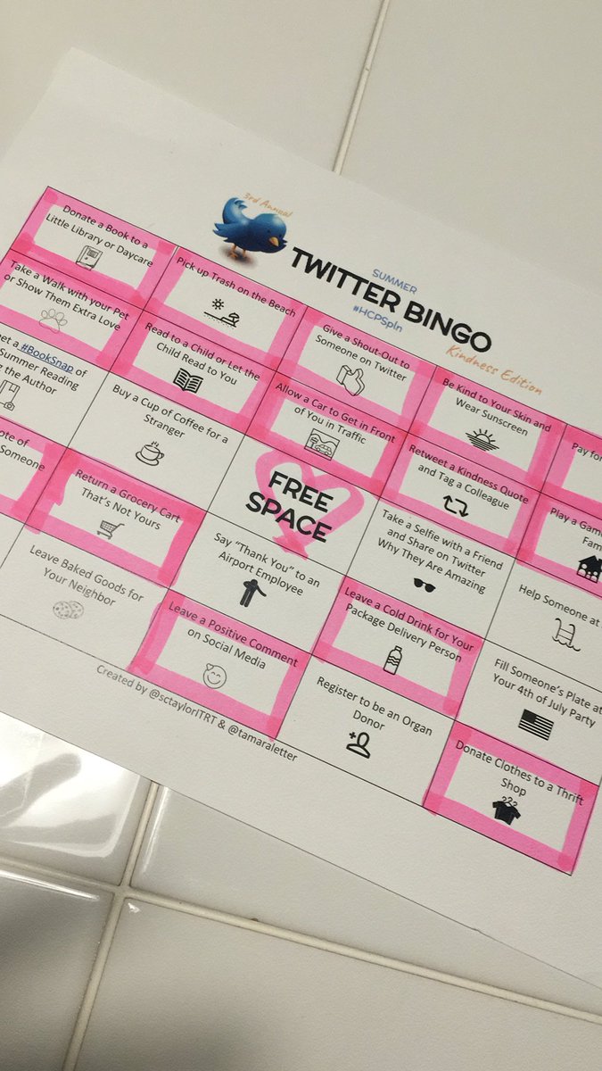 BRiley1st's tweet photo. It feels good to plan to be kind. It feels real good to notice the kindness in others. It feels great to see and experience the effect kindness has on others. Thanks #HCPSpln @tamaraletter #HCPSbingo @happytobeahusky @darynpolanco  for the inspiration! https://t.co/o9XG8hkVr5