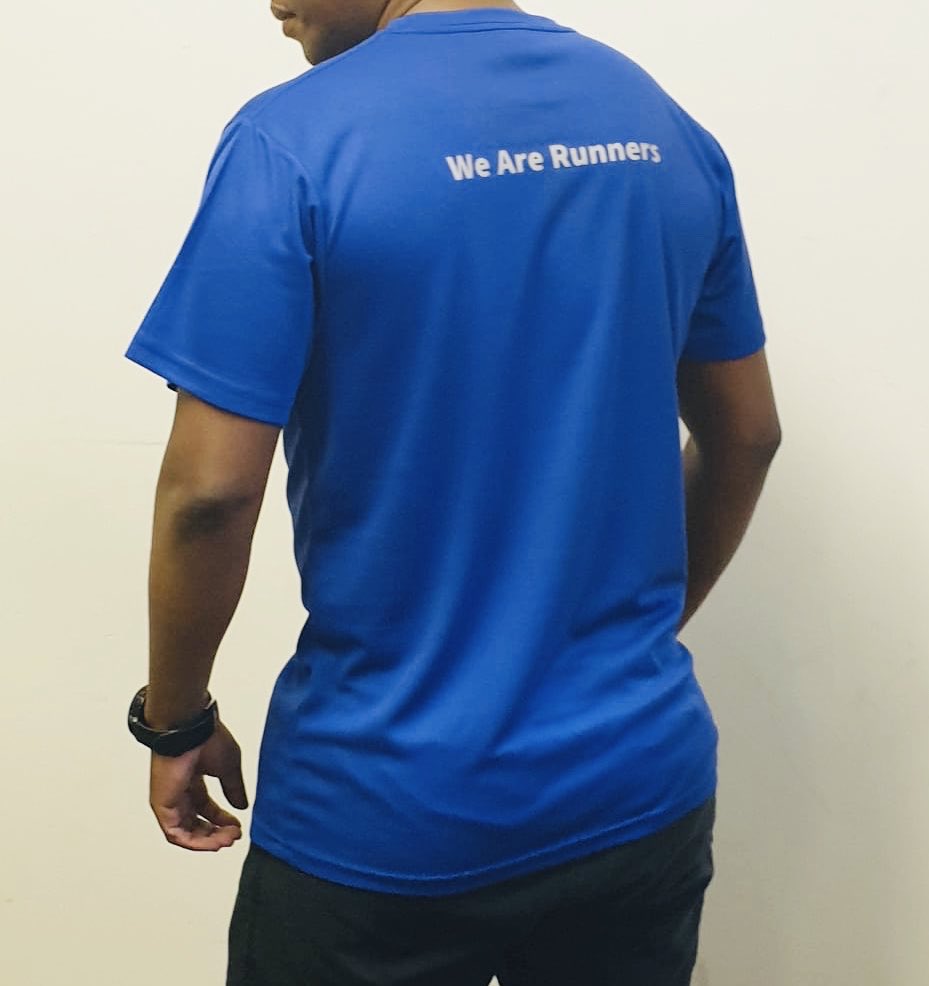 WAR T-shirts are now available for sale, R150 each. DM to place an order. We are runners 😎