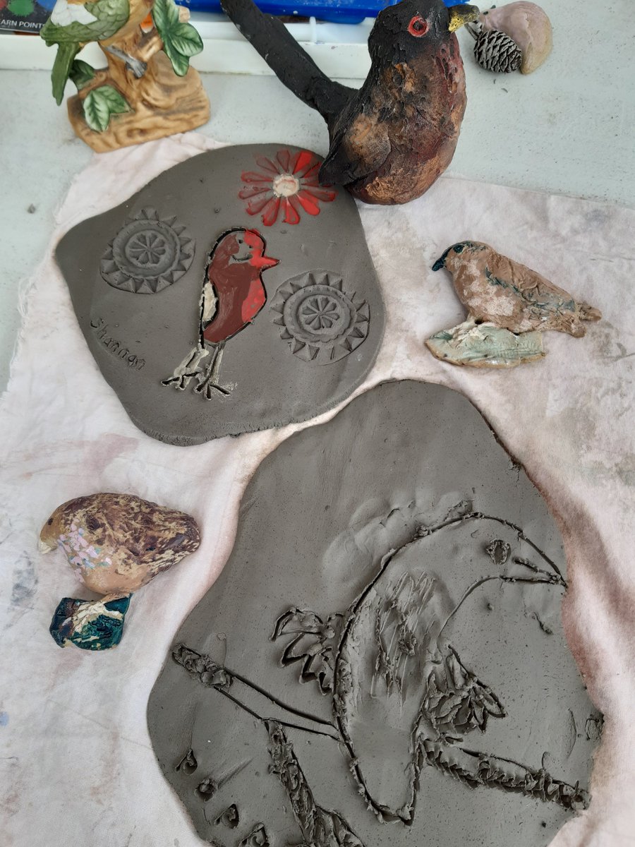 PG_Craft_Design's tweet photo. Great workshop run by current MA Ceramics student Brigid De Saulles as part of the Heathland Arts Project. Very successful. thank you Brigid... exhibition on until the end of October. https://t.co/Yo8e7KLJ4F