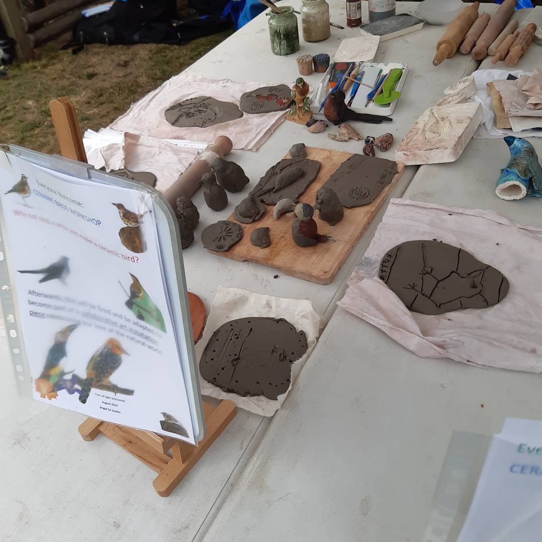PG_Craft_Design's tweet photo. Great workshop run by current MA Ceramics student Brigid De Saulles as part of the Heathland Arts Project. Very successful. thank you Brigid... exhibition on until the end of October. https://t.co/Yo8e7KLJ4F