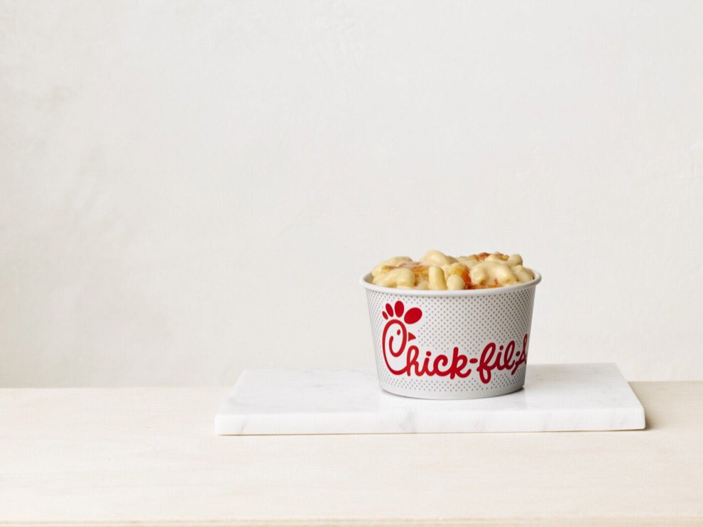 CFABeechmont's tweet photo. TODAY'S THE DAY!! Come by Chick-fil-A Anderson to try our brand new side, MAC &amp; CHEESE!

Mac &amp; Cheese available starting at 10:30 a.m.

#cfaanderson #chickfila #macandcheese https://t.co/2Sul9Pgi0P