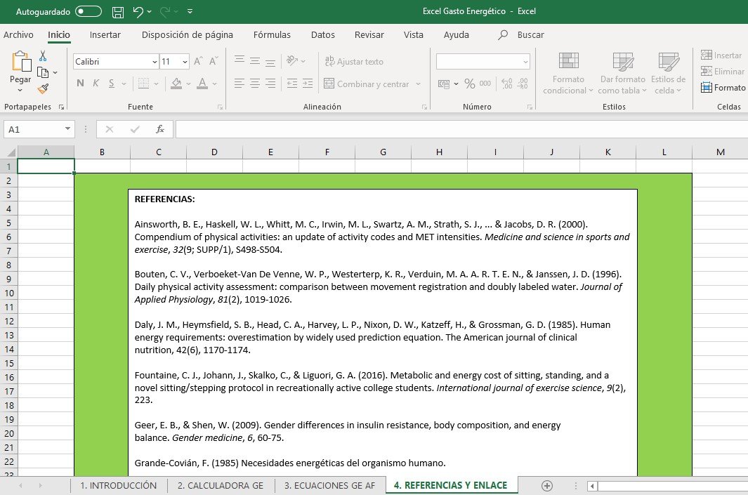 alexromerocab's tweet photo. Comparto Excel sobre Gasto Energético: 

▶️Calculadora de GE
▶️Ecuaciones de estimación en diferentes actividades
▶️Intro y Referencias

¿Cómo conseguirlo?

1⃣Sigue esta cuenta
2⃣Haz RT
3⃣Añade tu email en comentarios o por MD

El próximo finde lo recibirás https://t.co/8k6iAQbCs6