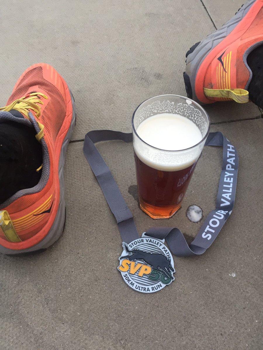 #MedalMonday bling and celebratory beer from Saturday’s 50k race. Thanks @SVP100ultra for a well organised race. #shoeselfie