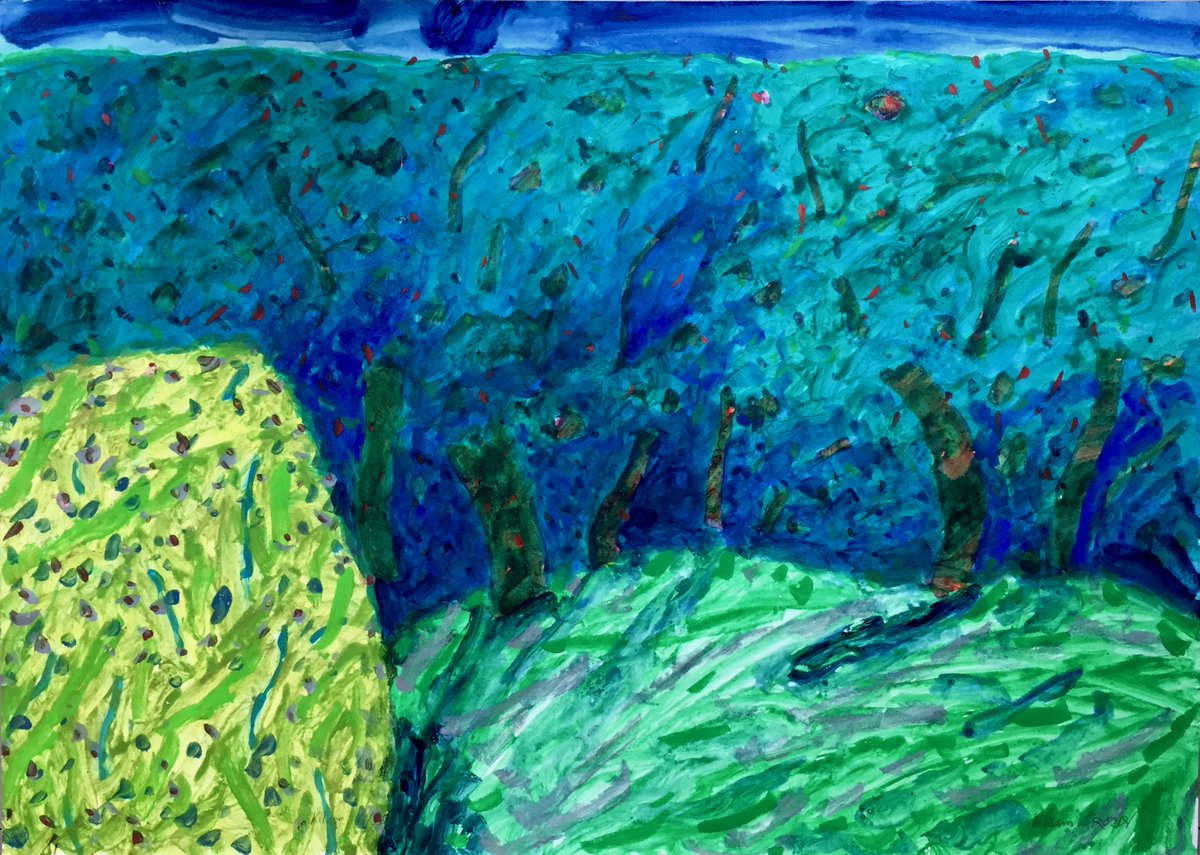 TaylorGalleries's tweet photo. William Crozier
'Kilcoe (Wood by the Dea)'
1985
watercolour + gold acrylic on paper
59 x 83 cm
...
On view in @TaylorGalleries' #SummerGroupShow till 7 September 2019. https://t.co/hbcB0dAwLY