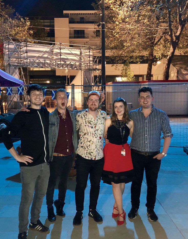 InyalBand's tweet photo. What a week @FESTIVALLORIENT! 🇫🇷 On our way home now after mighty craic in Brittany. Thanks to all that came to see us! #INYAL @BelhavenBrews @FeisRois https://t.co/RczwouS5Op