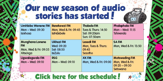 nalibaliSA's tweet photo. Our new season of SABC radio stories is here, and its bigger and better than ever before. Check the schedule below to see the times for your favorite radio station such as Umhlobo Wenene, Ligwalagwala FM and Ukhozi FM. See more here: https://t.co/wgjZadwfZM #MondayMotivaton https://t.co/KJFVDPK1cD
