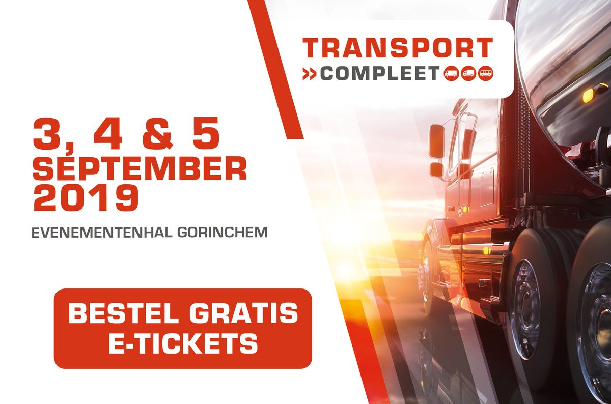 Meer weten over de Connected Transport Corridors? Kom van 3-5 sep. naar @Transport_Compleet. Maak kennis met onze technologiepartners en ontmoet de corridormanager van jouw regio. Gratis aanmelden kan via bit.ly/2ZWVOov. We zien je graag op stand F128!