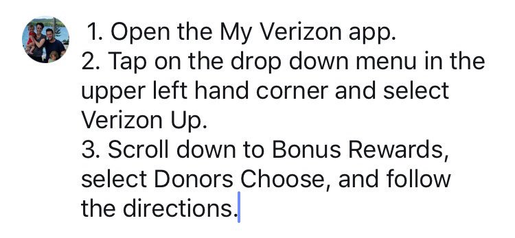 MrsMO_PE's tweet image. Verizon is giving away $10 gift codes to support teachers on @DonorsChoose! Here’s how to get it:

If you have a project on Donors Choose, comment below to have it considered! @verizon #VerizonUp