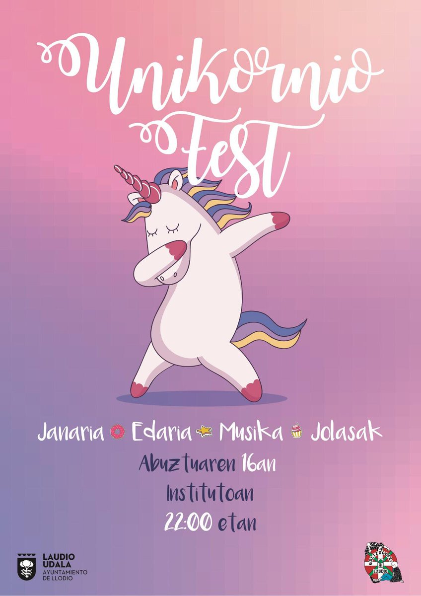 Consejito del día: Abuztuaren 16an, urterolez, Galtzagorriren jai tematikoa! Janaria, edaria eta askoz gehiago! Animatu! #BetiSmile #LaudiokoJaiak2019 #LaudiokoJaiak