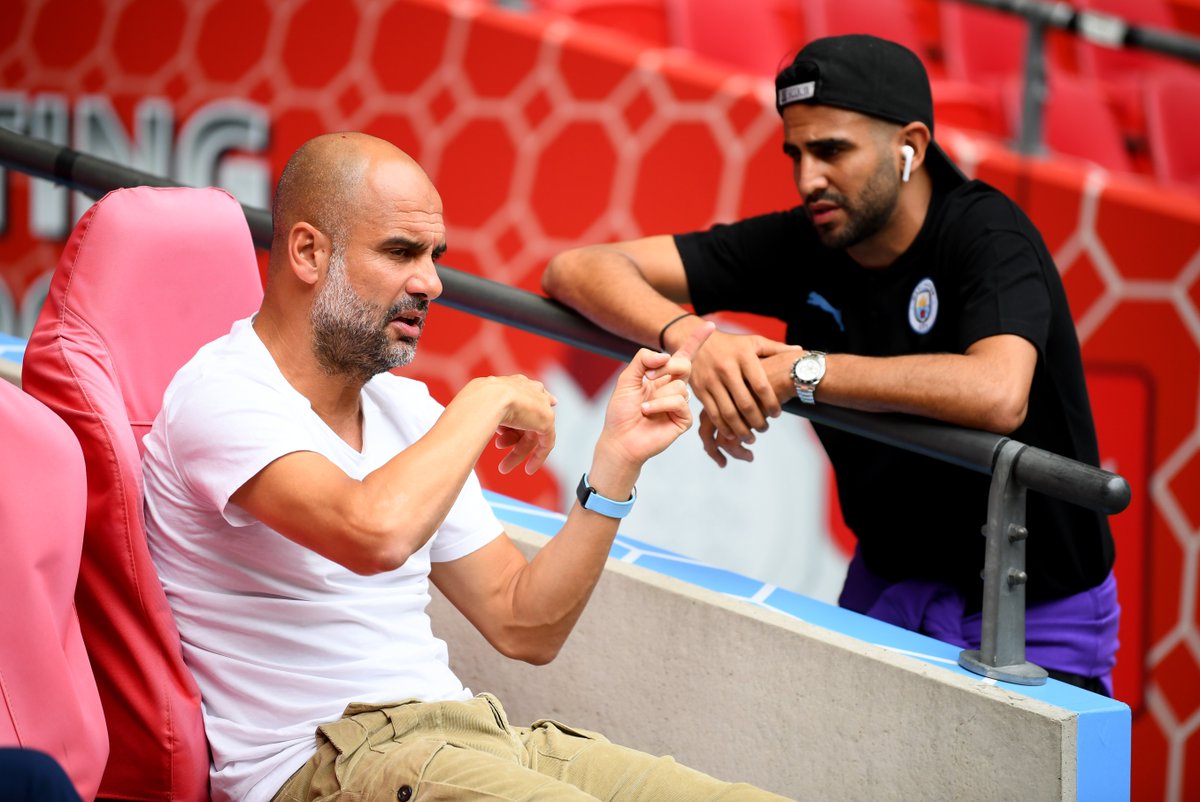 goal's tweet photo. 🗣 Guardiola: "Mahrez called me after Algeria won the AFCON.

"He said, 'I need just 10 days. I want to come back soon. I want to play'.

"I like it. That's why I decide, 'Okay, I want to play him'.” 🙌 https://t.co/LWMPxld7PP