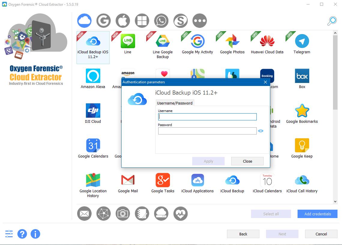 oxygenforensic's tweet photo. Starting at iOS 11.2 Apple changed the authorization algorithms making it impossible to extract iCloud backups. However, #OxygenForensic Detective 11.5 now can extract iCloud backups of any version via login/password. #DFIR #cloudforensics https://t.co/txf6hEqog3