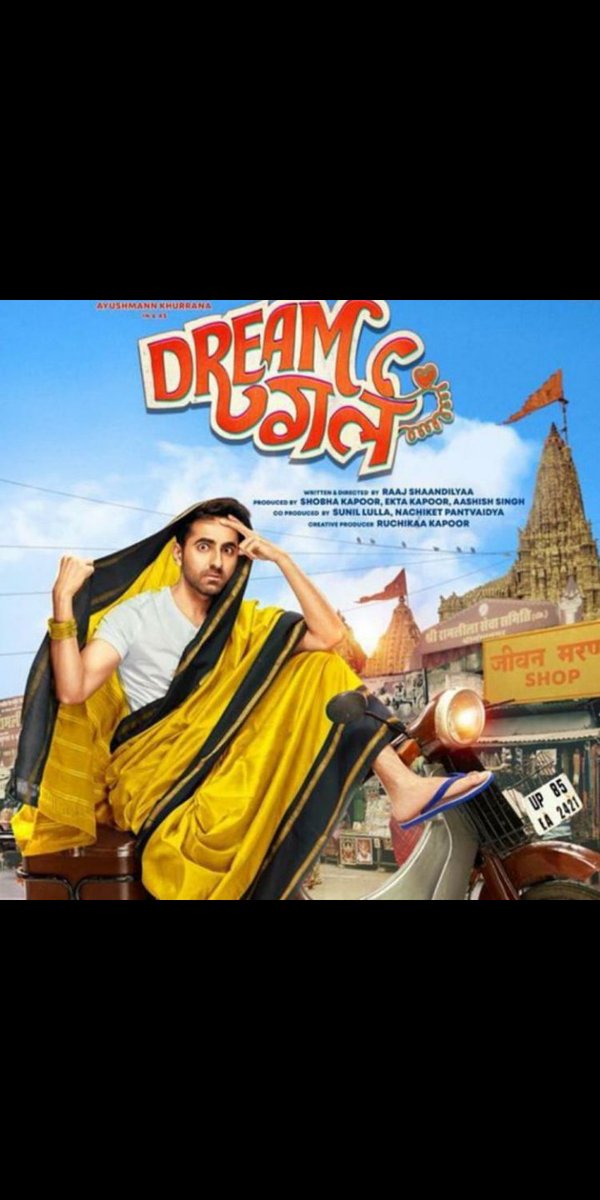 Box___office's tweet photo. Now dream girl's trailer is out now 
Go and watch it.
@ayushmannk 
@NushratBharucha 
#pooja
#DreamGirl 
#DreamGirlTrailer https://t.co/1FTxk3Z6AU