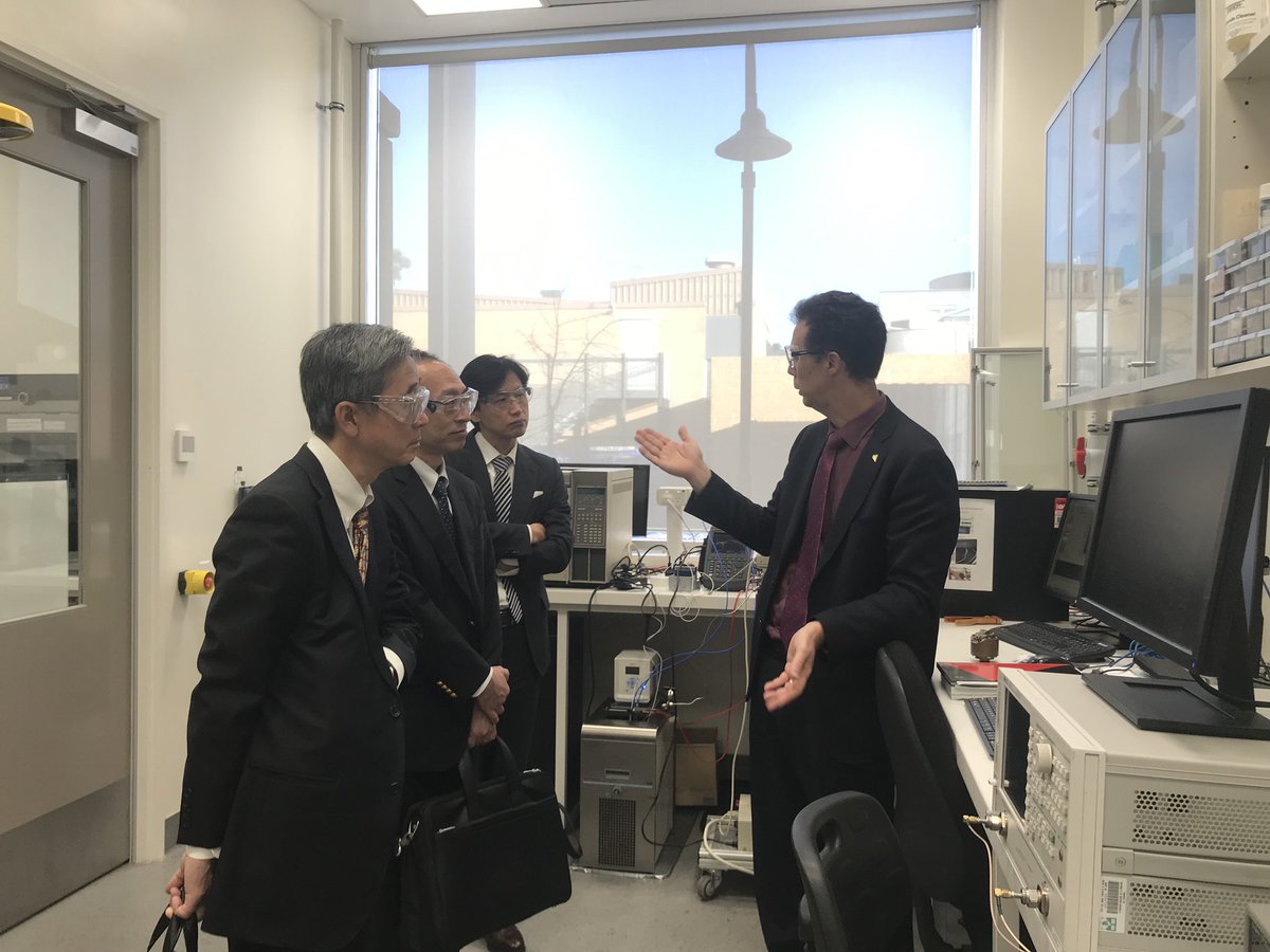 ericfmay's tweet photo. Mitsubishi Heavy Industries CTO Dr Nakayama visits @aclngf Global collaboration into safe, green refrigerants with low GWPs @UWAresearch https://t.co/Fy68lnutfK