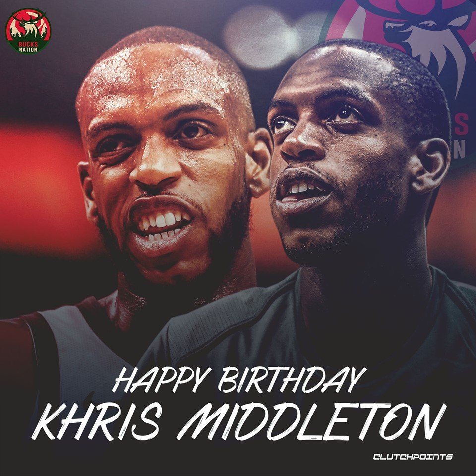 Join Bucks Nation in wishing our All-Star forward, Khris Middleton, a happy 28th birthday!    