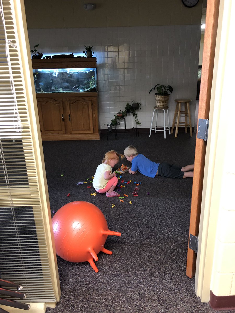 MrsNordstogSC's tweet photo. I went into my office to do some rearranging and brought my “helpers”.. good thing it was Sunday and no one was trying to get through the halls! 🤷🏼‍♀️ https://t.co/btiBGgnccZ