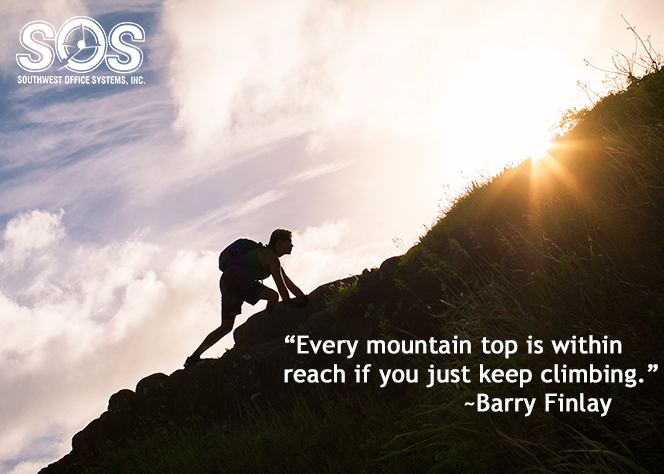 #MondayMotivation Just. Keep. Climbing.  #KeepMoving #NoStopping <a href="/Sharp_Business/">Laureano Antonioni</a> <a href="/SOSTX13/">SOS Texas</a> #printer #OfficeInnovation #MFP #MFD