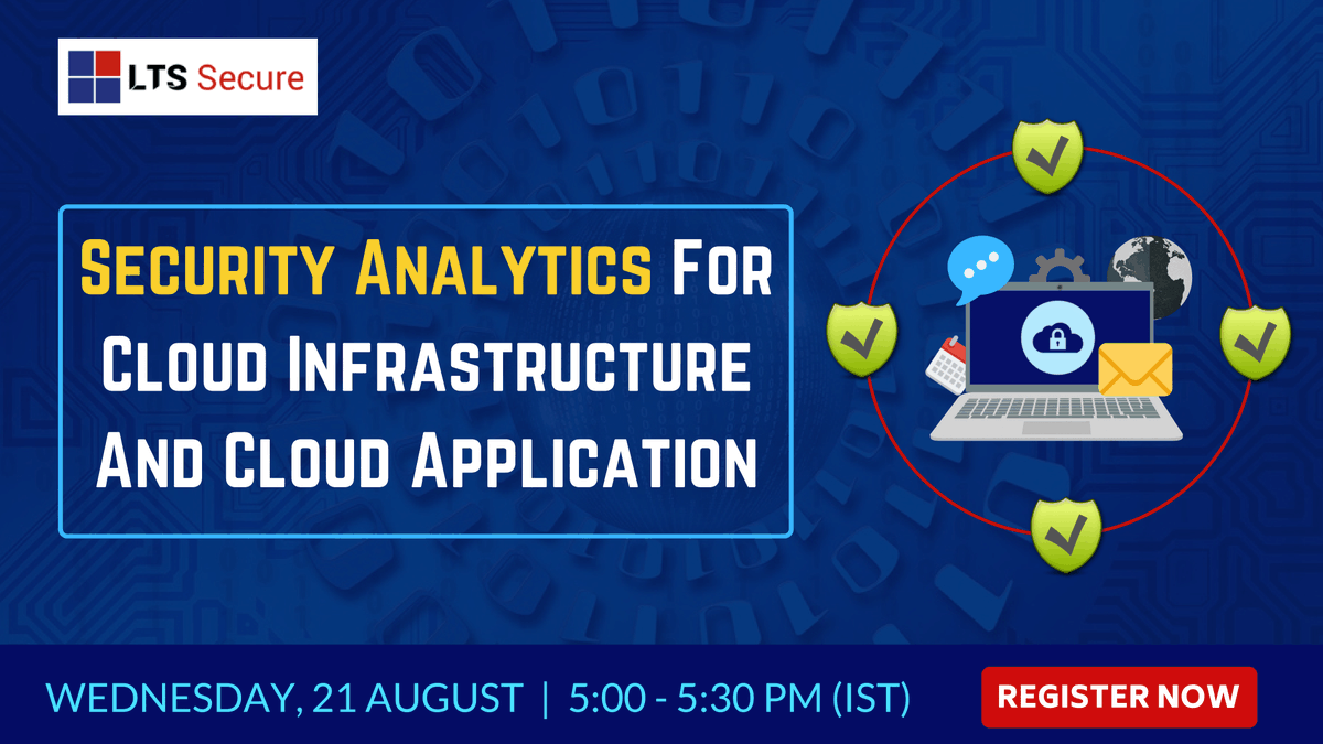 ayushis223311's tweet photo. #LTSSecure #SecurityAnalytics Provide A Single &amp; Agentless Solution; You Get Scalable Security That Grows With Your Digital Business. To Know More Join Our Webinar...
#ltssecure #cloudsecurity #securityanalytics #cloudinfrastructure

To Register>>https://t.co/sjgZcFiYSd https://t.co/2PrWC3hPoV