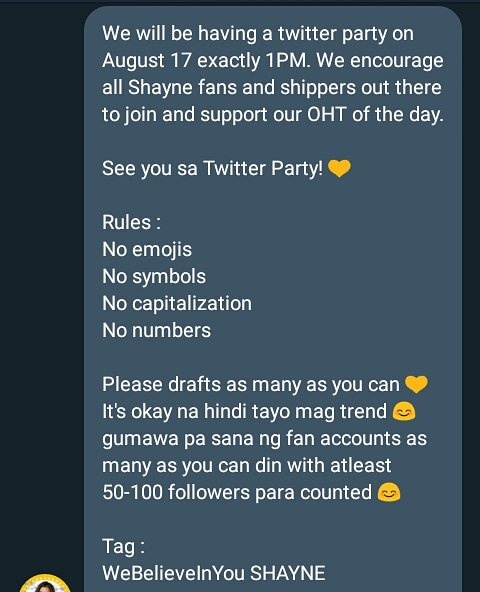 shayne_army_OFC's tweet photo. We have twitter party guys :) 

So inaanyayahan ko ung mga #TeamShayne na gumawa ng twitter nila for @SavaShayne https://t.co/lya4zpq5K1
