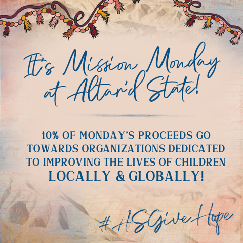 Come by Altar'd State in Biltmore Park Town Square today for #missionmonday ! With your help, we can make a true impact on children's lives Locally and Globally. ❤️🧡💛
.
.
.
#biltmorepark #828isgreat #Asheville #altardstate #asgivehope