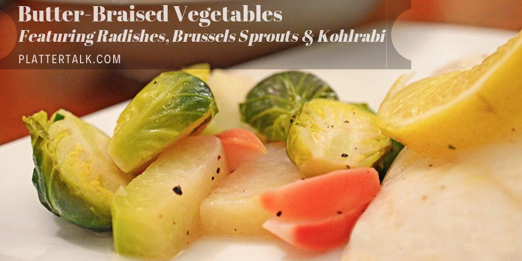 Get your healthy on, with this combination of Brussels sprouts, Kohlrabi, and Radishes! #recipe #healthy #braised #plattertalk
#sidedish #keto #noom bit.ly/2ZUIO2x