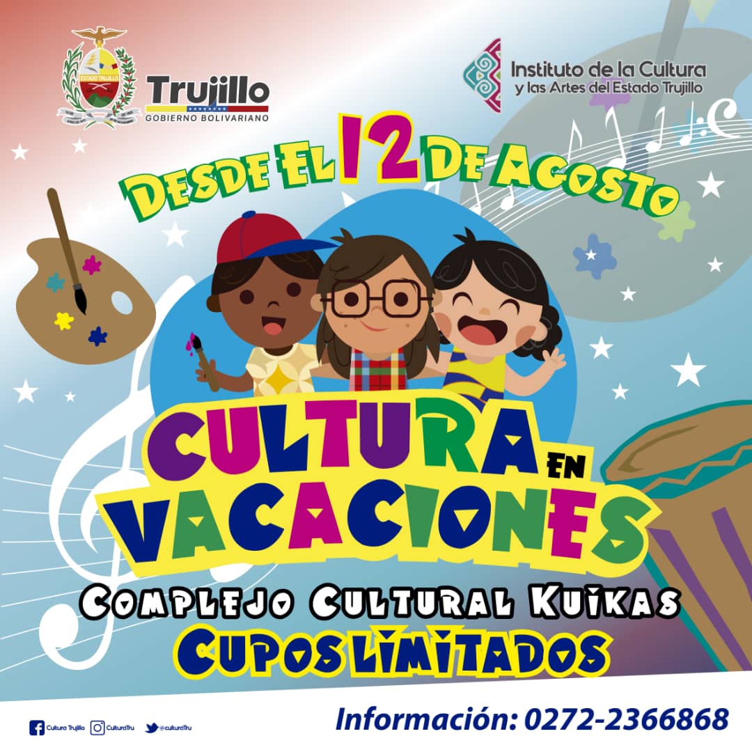culturaTru's tweet photo. Hoy arranca el #PlanVacacional #CulturaDeVacaciones en el Complejo Cultural Kuikas, inscribe a tu niño para que disfrute de inumerables experiencias culturales. https://t.co/DoY940Qa3L