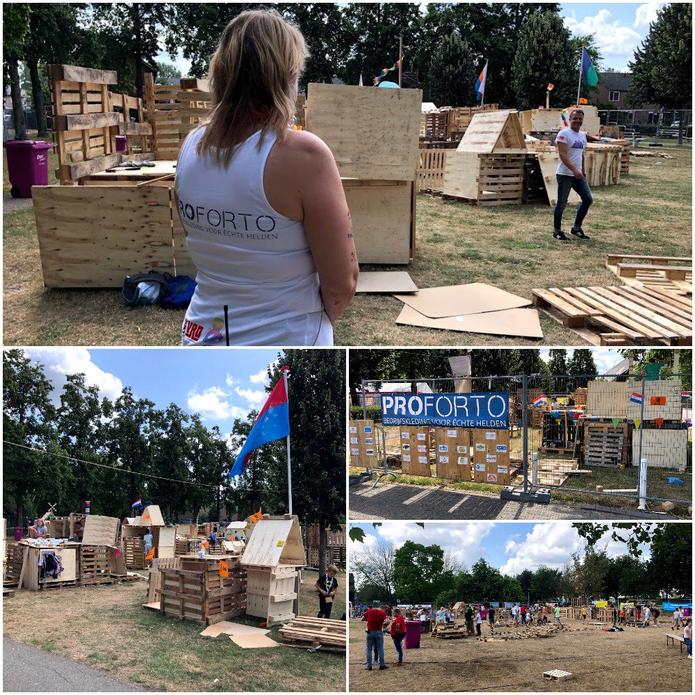 Vanmiddag mogen aanschouwen hoe fanatiek de vakmannen en -vrouwen van de toekomst aan het bouwen zijn op de Nijmeegse bouwdorpen. Mét hulp van tientallen enthousiaste vrijwilligers. Fantastisch aanzicht 😀