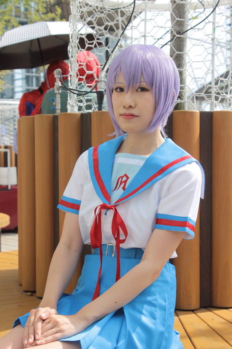 通勤特快 なんぴょん Twitterissa 涼宮ハルヒの憂鬱 涼宮ハルヒと長門有希 レイヤー ハルヒ 青藍さん Seiran Sora 長門 刹那さん Tubaki 1010 C96 C96コスプレ