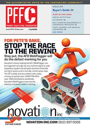 PFFConline's tweet image. Check out the August print issue of @PFFConline featuring the Buyer&apos;s Guide ... bit.ly/2TqDyl9 #staticcontrol #convertingsolutions #converting