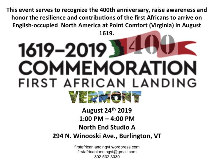 1_AfricanLandVT's tweet photo. .@EpiscopalVT Shout out to Bishop elect MacVean-Brown (11) and @BishopVT10 for supporting this Vermont Commemoration of the resilience and contributions of Africans to North America and the Planet.  

#firstafricanlandingVT
@wcax
@sevendaysvt
@vprnet
@bfp_news
#VTPoli https://t.co/g8rPQsknVA