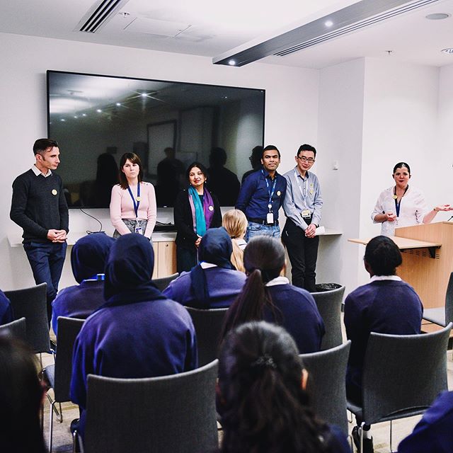 swsydUNSW's tweet photo. A group of researchers talking about their career journeys as part of a visit by Year 10 students for aspireunsw #swsydunsw #unswmedicine #unsw #aspireunsw #aspire #degreesatwork #liverpoolhospital #swslhd #liverpool #inghaminstitute #nsw https://t.co/N6aDYxmseK