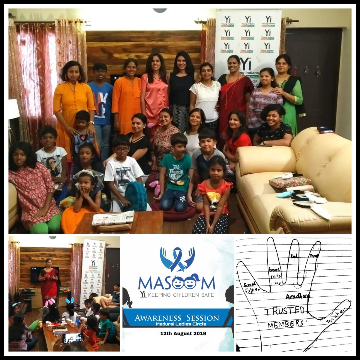 sharmila_devi's tweet photo. #YiMadurai organised #ProjectMasoom #Parents and #Children awareness session for #Madurai Ladies #Innercircle today
@YiTweets @CHILDLINE1098 https://t.co/sQ9W08rDdd