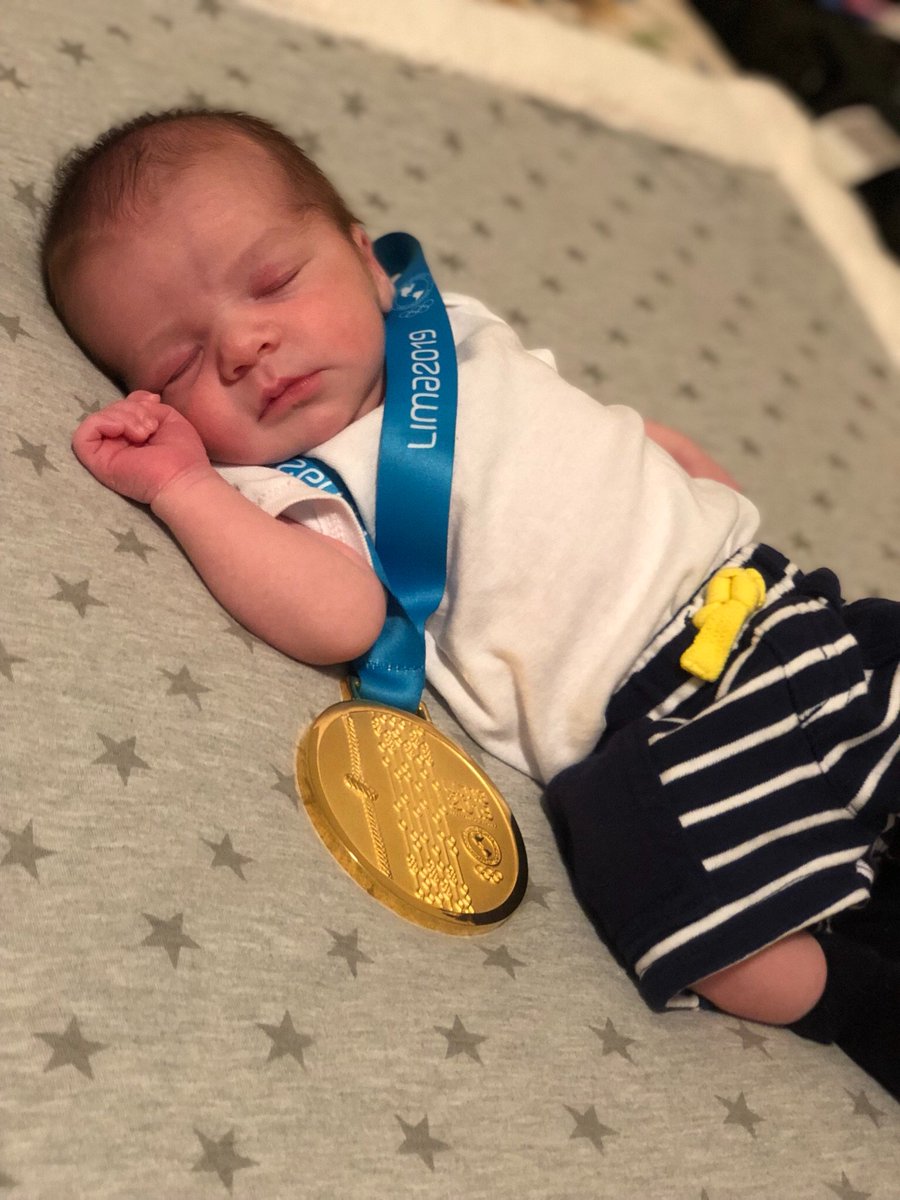 diazkarate's tweet photo. Le prometí una medalla antes de salir de casa a los Juegos Panamericanos #Lima2019. Mi promesa ahora es siempre cuidarte, adorarte y enseñarte a ser feliz. Les presento a #AntonioFernando 🙂 https://t.co/4Mu4Qazmtu