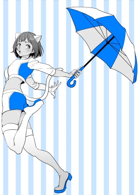 サーキットのネコ娘 