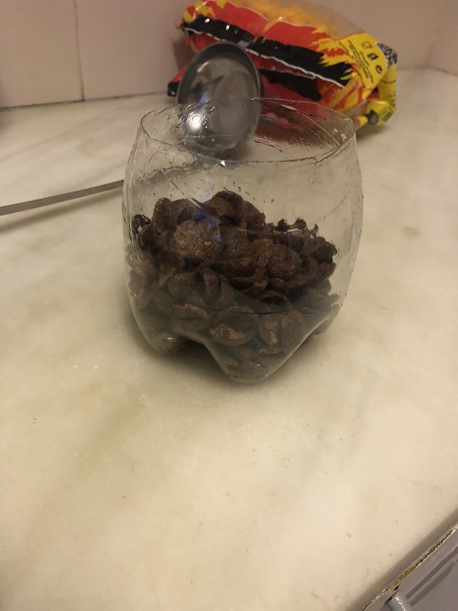 EmeryDonna's tweet photo. Thanks to @teletextholidays we had to make a makeshift bowl out of the bottom of a bottle so the boys could have some cereal as none were provided at our self catering apartment. Also had to make our own beds on arrival at midnight. #holidaysfromhell #missold https://t.co/o8G1NNIP6A