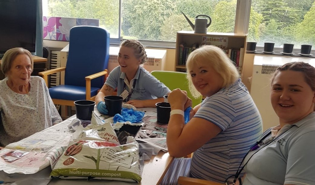 NOFRehab's tweet photo. Today patients got their fingers green by sewing Candytufts and more Cornflowers๐ธ๐ผ
#HelpMeHelpMyself https://t.co/4kIftGaQVt