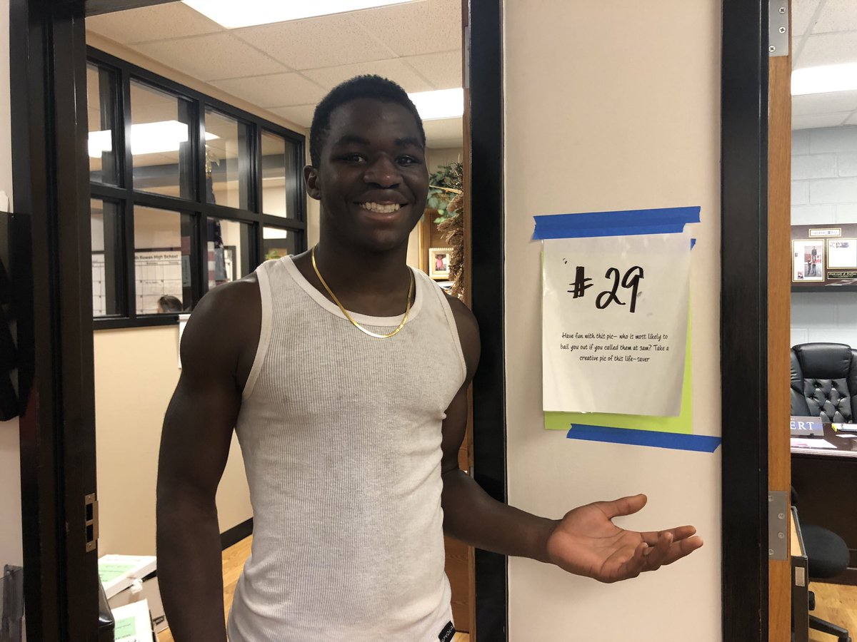 crossens_nest's tweet photo. #29 we know John would answer the phone if we need him! #srhs1920 #crossengivesyouwings #raider101 https://t.co/RCpGTixfP5