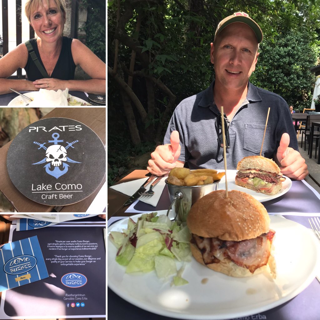 sherylburbach's tweet photo. 💜ing our time in 🇮🇹‼️But, the hubby was missing #NeBeef burgers. We found @Como_Burger and now he’s happy. #bestburgerintown 😋 https://t.co/BVKWqZQ7EB