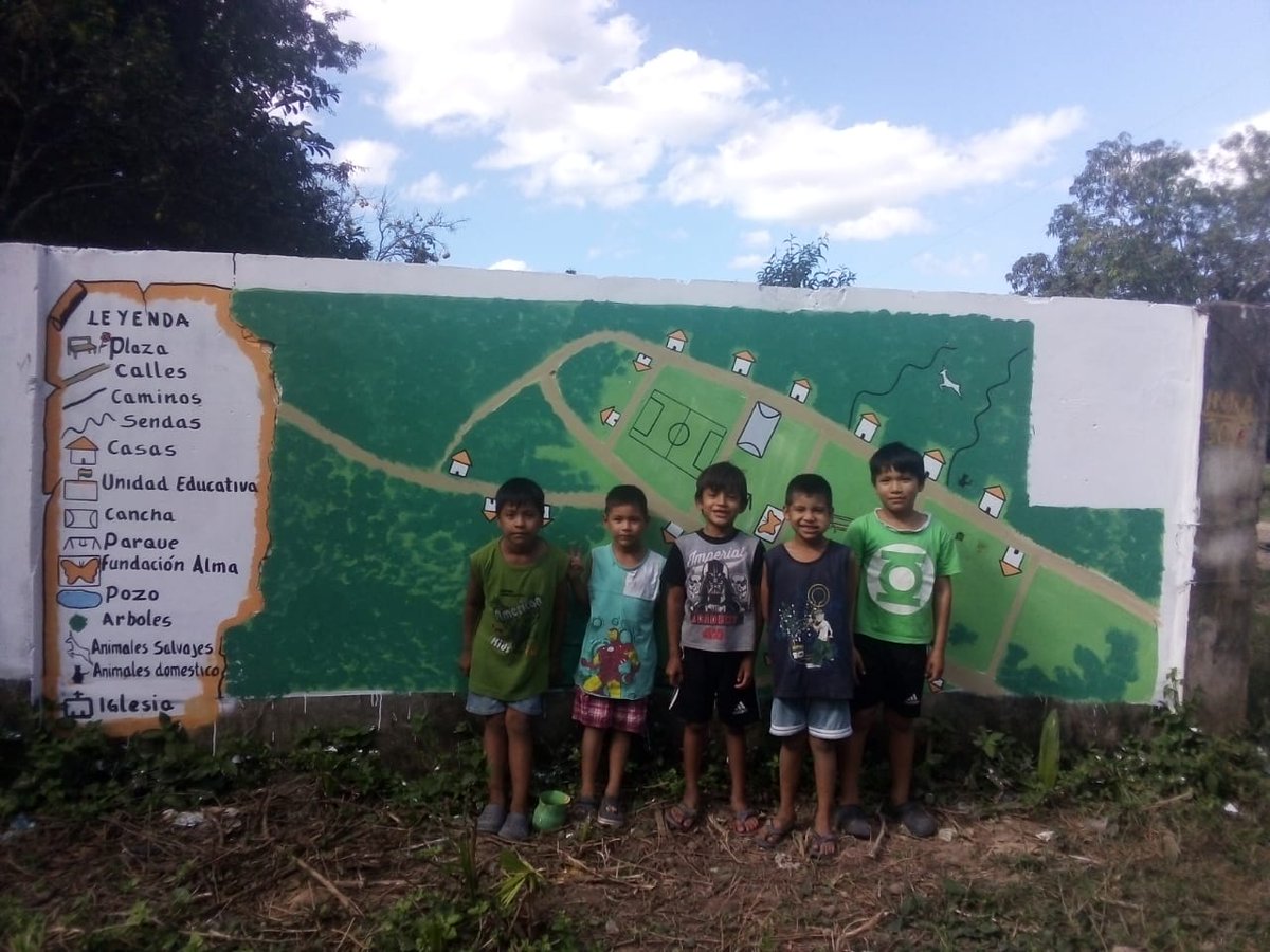 AlmaFoundation's tweet photo. The students in our Beni Bolivia programs recently finished a project about their communities. In a region where rural indigenous peoples are isolated and marginalized it was beautiful to see the students speak about the value of their homes with pride. https://t.co/r0FpC0bcCl https://t.co/9Px00TkgkE