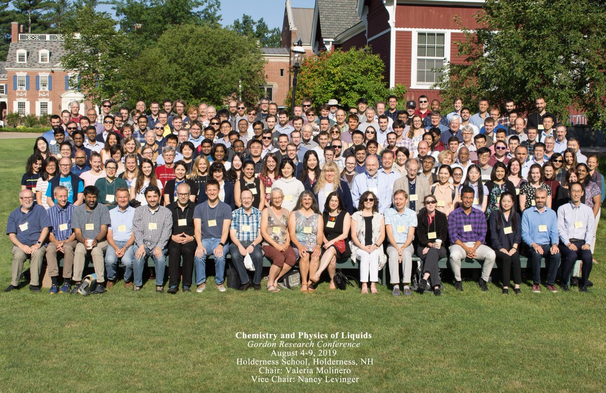 One of the biggest highlights of the GRC is always connecting with new and old science friends - this year was no different! See you next year Holderness!  #GordonConference #Liquids #Holderness