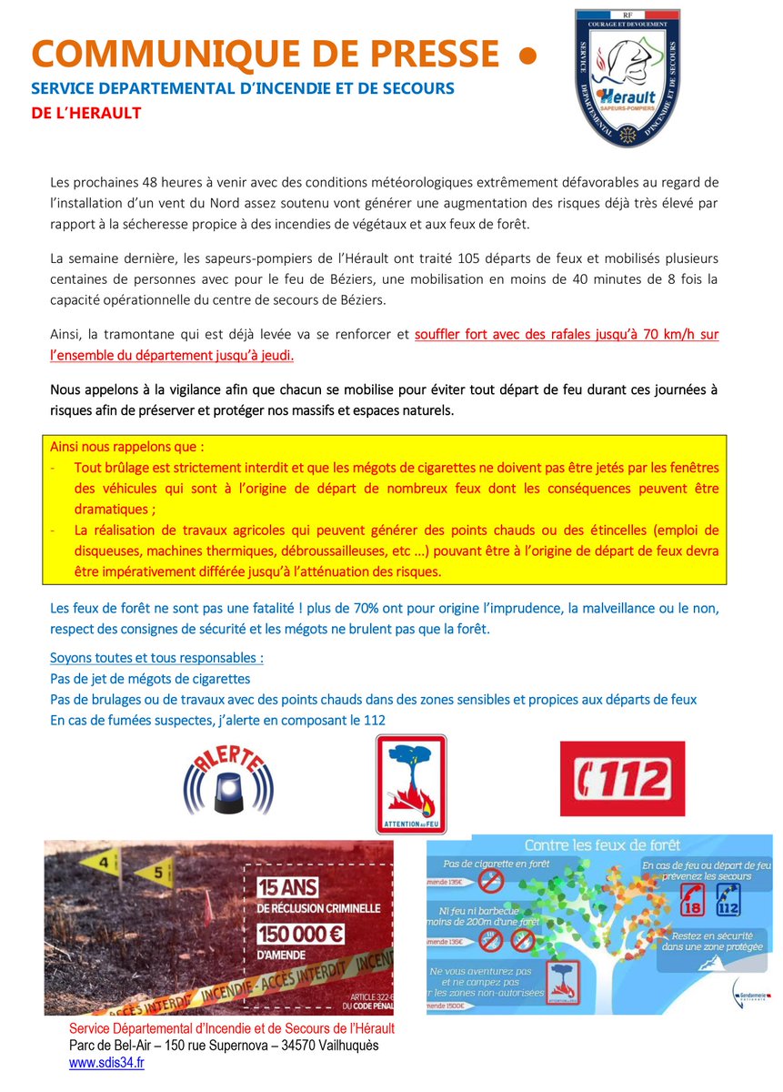 Pompiers 34 🇫🇷 tweet media