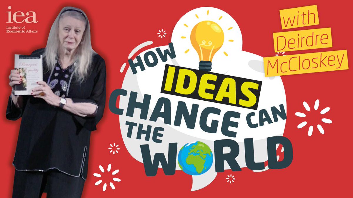 iealondon's tweet photo. Deirdre McCloskey at #THINKiea says that the intellectual and cultural change that happened some 300 years ago is responsible for the great wealth found today, when compared to all previous human history!

💡🌏

↓ Watch: How Ideas can Change the World ↓

https://t.co/NT7gktjxED https://t.co/n9aEqKzFyG