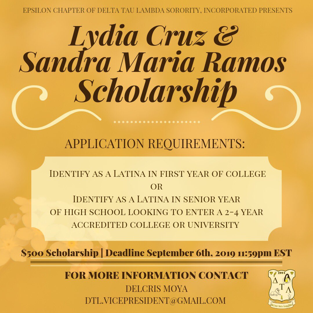 USF_DTL's tweet photo. The Phenomenal Women are giving out their annual $500 scholarship! If you know anyone who meets the requirements and is interested in applying please refer them to this page or send them a screenshot. They also should email our VP for further details 💛 https://t.co/qarW7jD6Tz