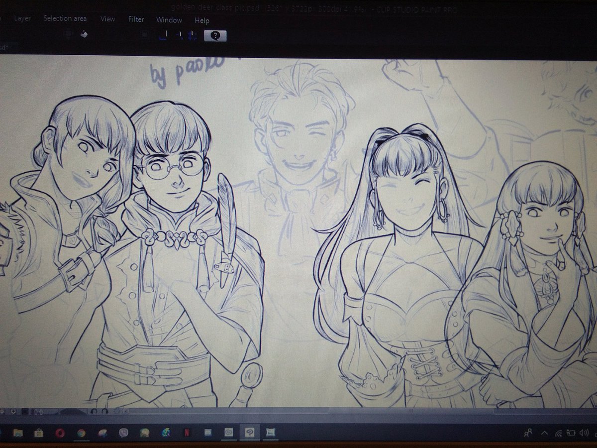 I'm already so tired but it's still isn't finished. Golden Deer!!! ?#WIP #FE3H 