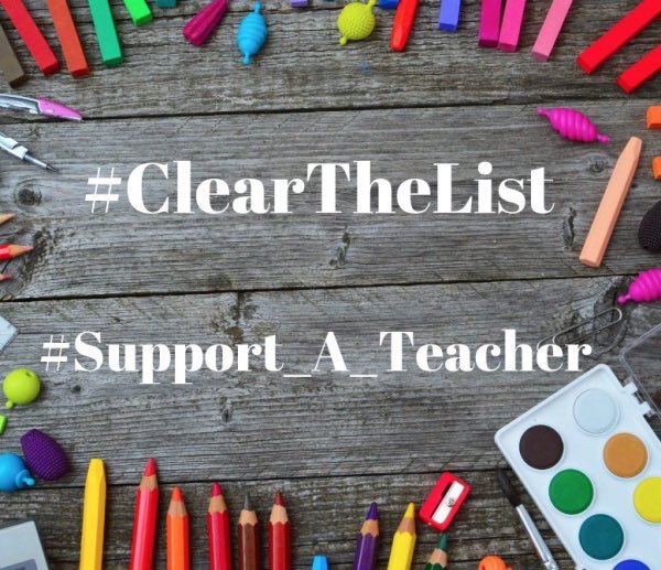 NicholeWarnock's tweet photo. Have you heard about these amazing movement #clearthelists and #support_a_teacher ? I love the kindness and support teachers are receiving! Here’s my list if you want to support my third grade class. https://t.co/zlRHhR2T7v https://t.co/eFS4KGfsOZ