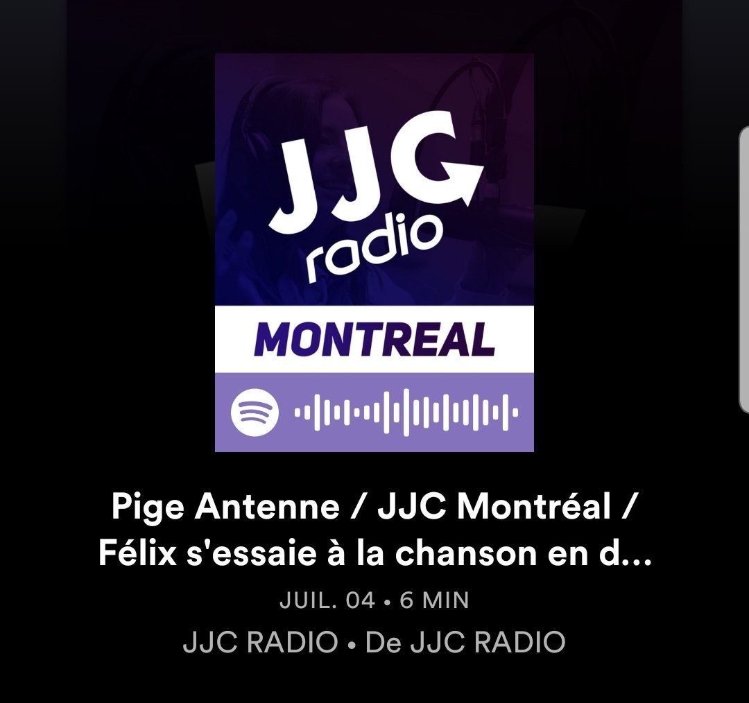 jjcradio's tweet photo. #Podcasts #Spotify
Quand Félix s'essaie à la chanson  ça c'est passé en direct sur JJC RADIO.

#Felix #JJCRADIO #JJC #JJCGROUP #SundayAfternoon

🎧⬇️📎https://t.co/YWOGfLYLID https://t.co/Pe2IFhNygB